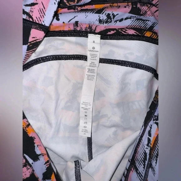 lululemon Speed Up Crop Inversion Multi Leggings w/ Mesh 8 - Picture 11 of 16